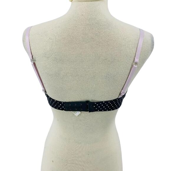 Motherhood Maternity Grey Pink Polka Dot Nursing Bra 34C - Picture 9 of 9